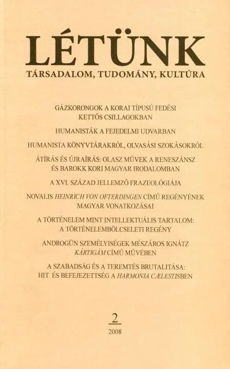 Létünk, 38. évf. 2008. 2. sz. 1–189. oldal