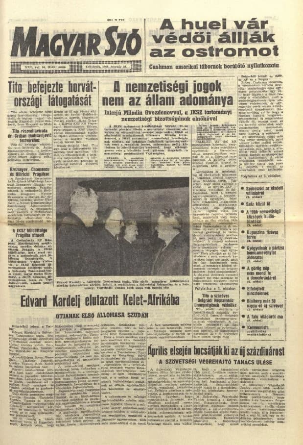 Magyar Szó, 25. évf. 1968. február 22. 51. sz. 1–20. oldal