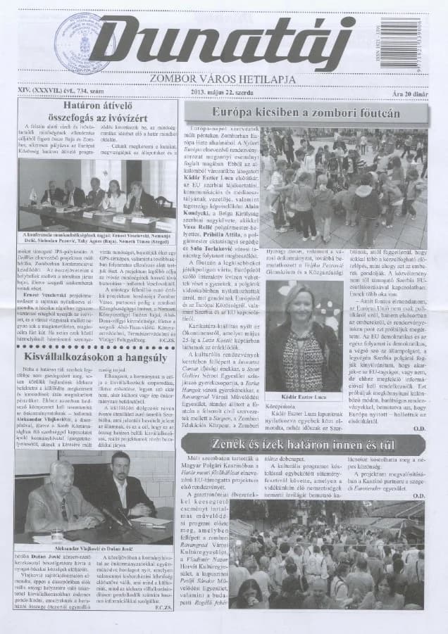Dunatáj, 15. évf. 2013. május 22. 734. sz.