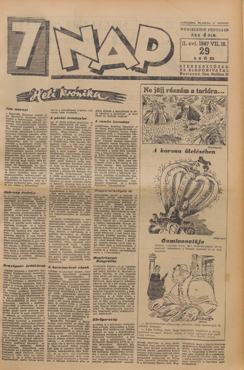 7 Nap, 2. évf. 1947. július 18. 29. sz. 1–10. oldal