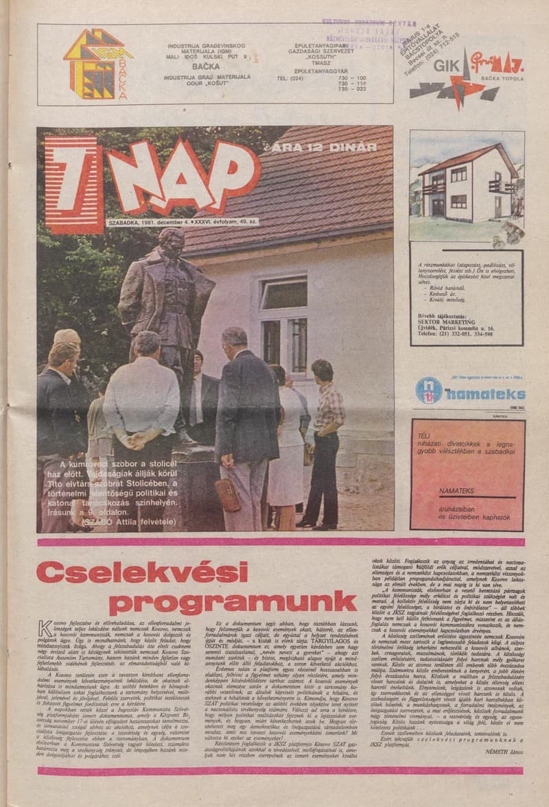 7 Nap, 36. évf. 1981. december 4. 49. sz. 1–16. oldal