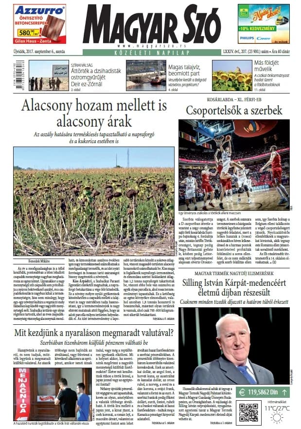 Magyar Szó, 74. évf. 2017. szeptember 6. 207. sz. 1–16. oldal
