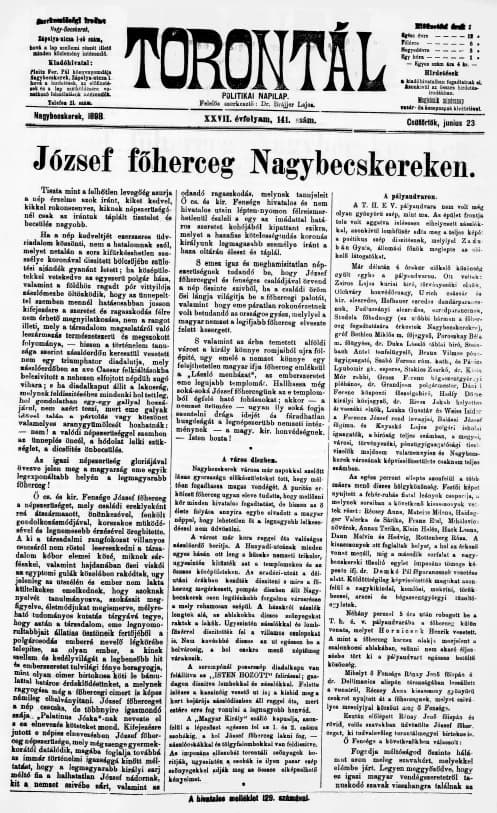 Torontál, 27. évf. 1898. június 23. 141. sz.