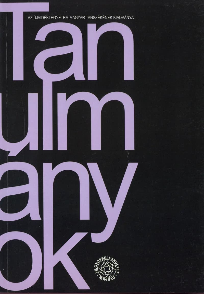 Tanulmányok, 50. évf. 2020. 2. sz. 1–165. oldal