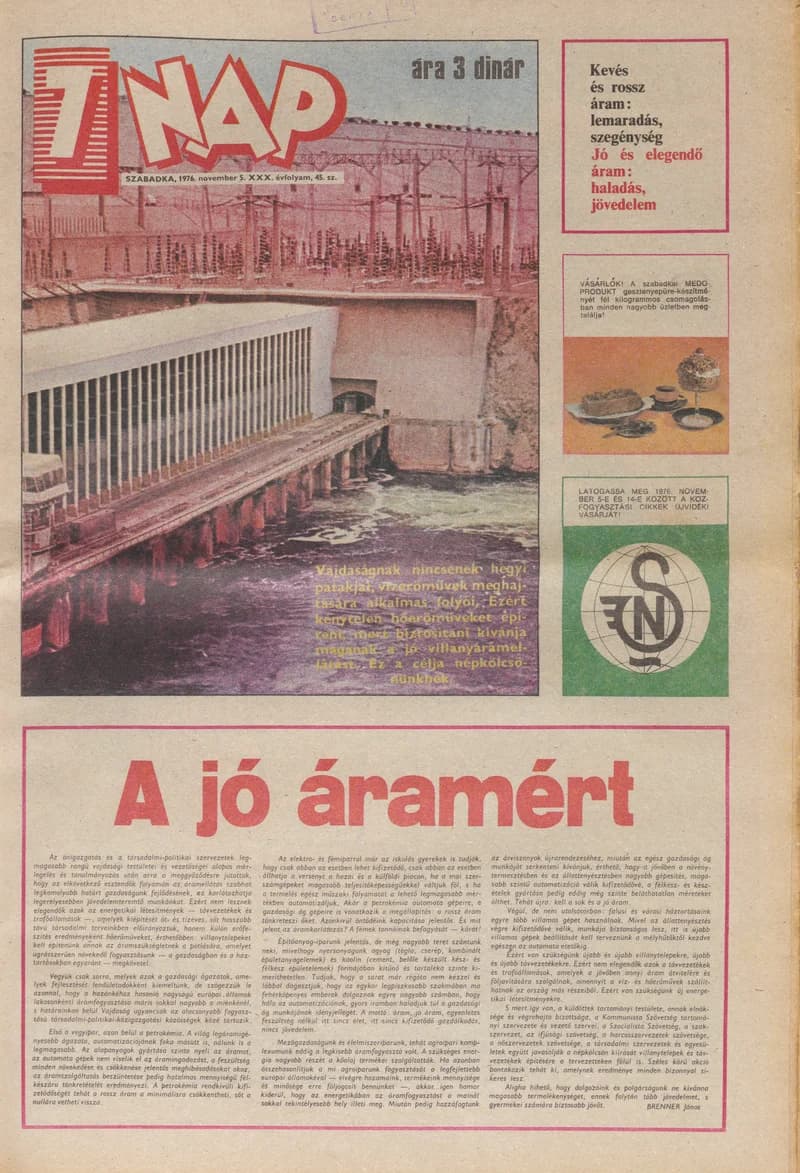 7 Nap, 31. évf. 1976. november 5. 44. sz. 1–24. oldal