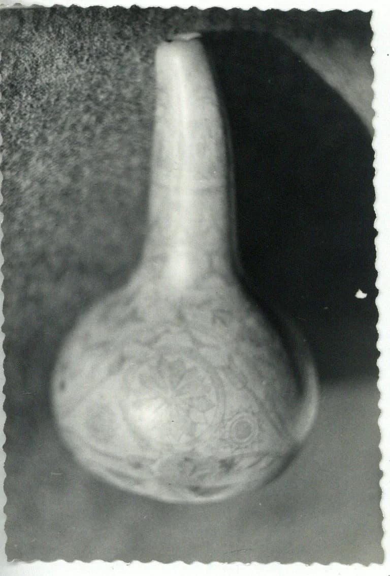 Kobakból készített pálinkás butella 