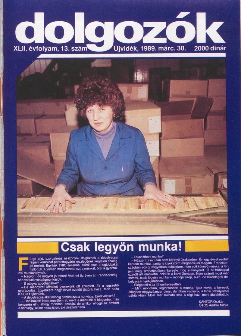 Dolgozók, 43. évf. 1989. március 30. 13. sz.