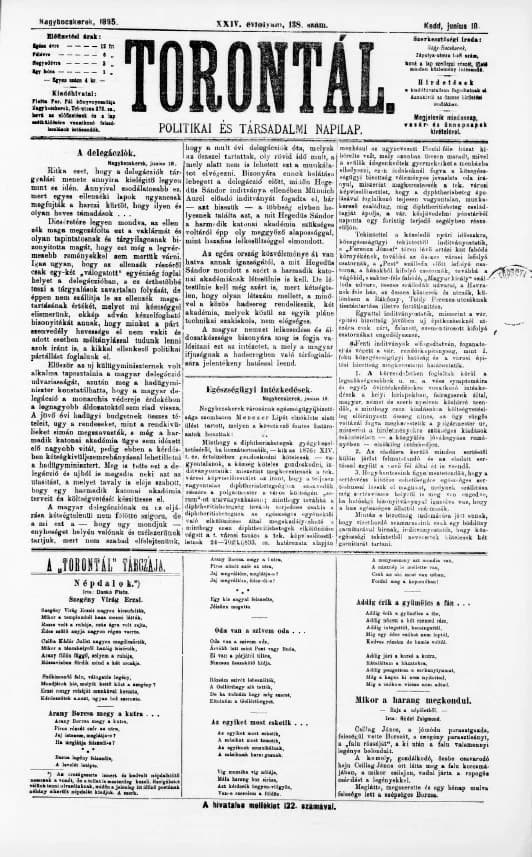 Torontál, 24. évf. 1895. június 18. 138. sz.