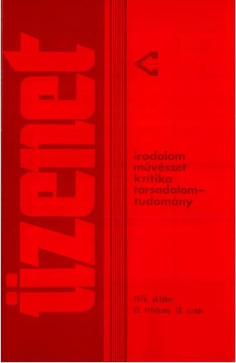 Üzenet, 6. évf. 1976. október. 10. sz. 527–592. oldal