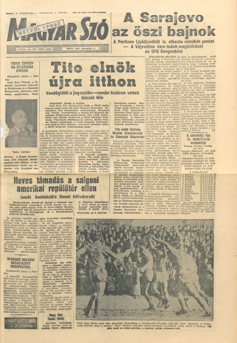 Magyar Szó, 23. évf. 1966. december 5. 332. sz.