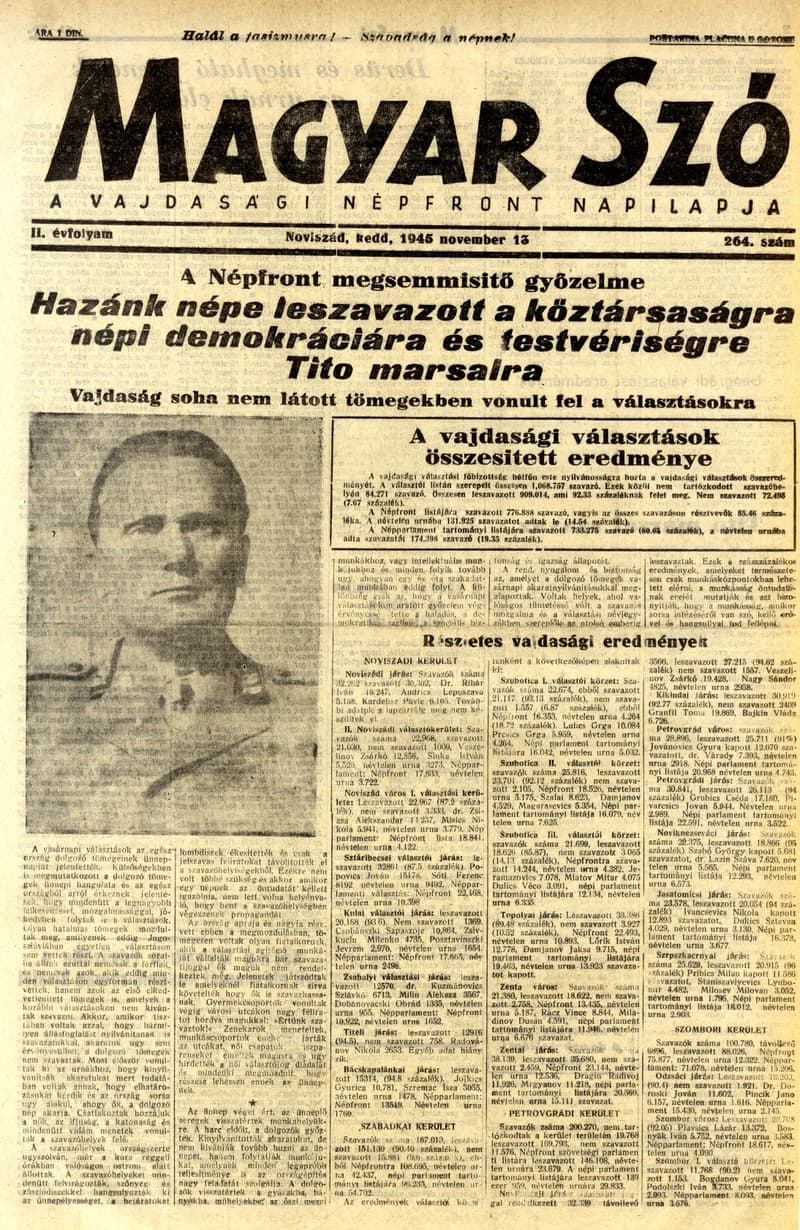 Magyar Szó, 2. évf. 1945. november 13. 264. sz. 1–4. oldal