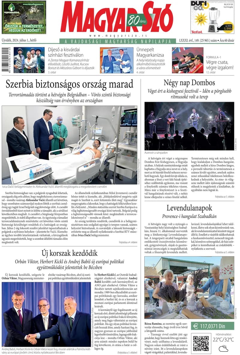 Magyar Szó, 81. évf. 2024. július 1. 149. sz. 1–16. oldal