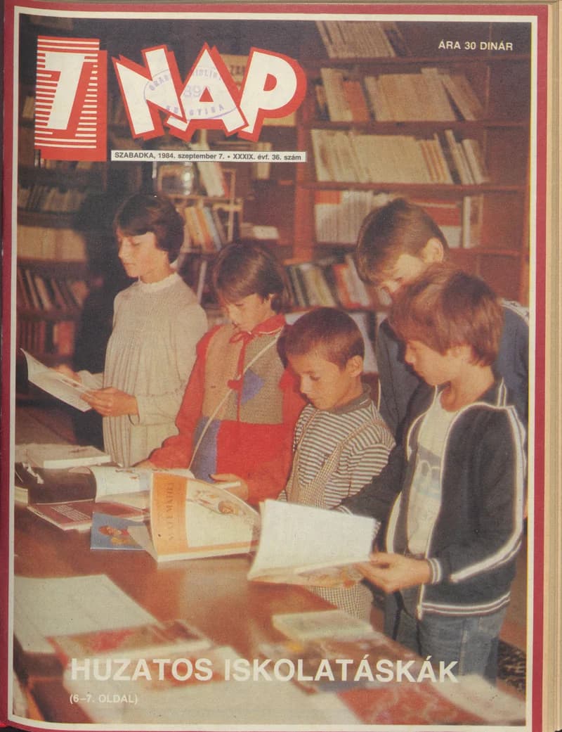 7 Nap, 39. évf. 1984. szeptember 7. 36. sz. 1–68. oldal