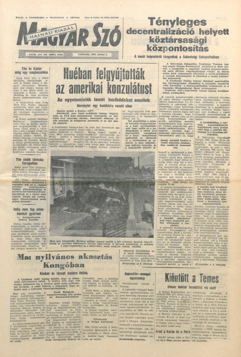 Magyar Szó, 23. évf. 1966. június 2. 149. sz.
