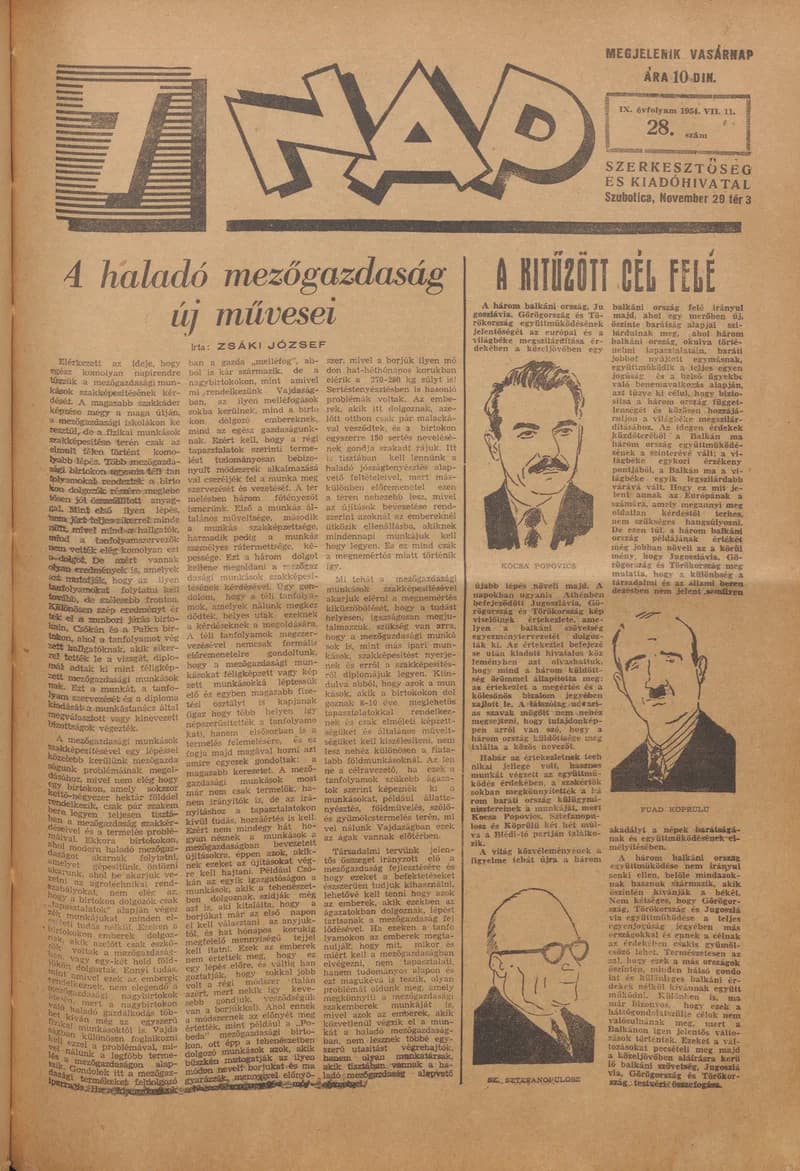 7 Nap, 9. évf. 1954. július 11. 28. sz. 1–16. oldal