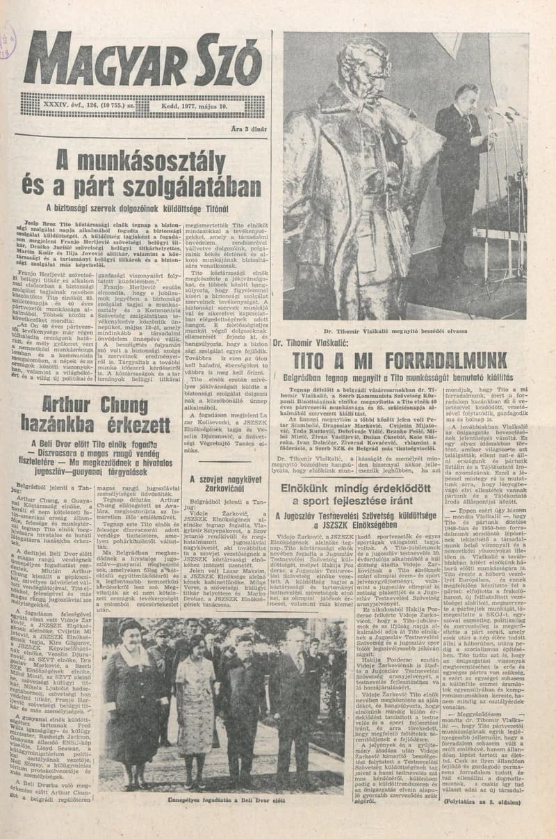 Magyar Szó, 34. évf. 1977. május 10. 126. sz.