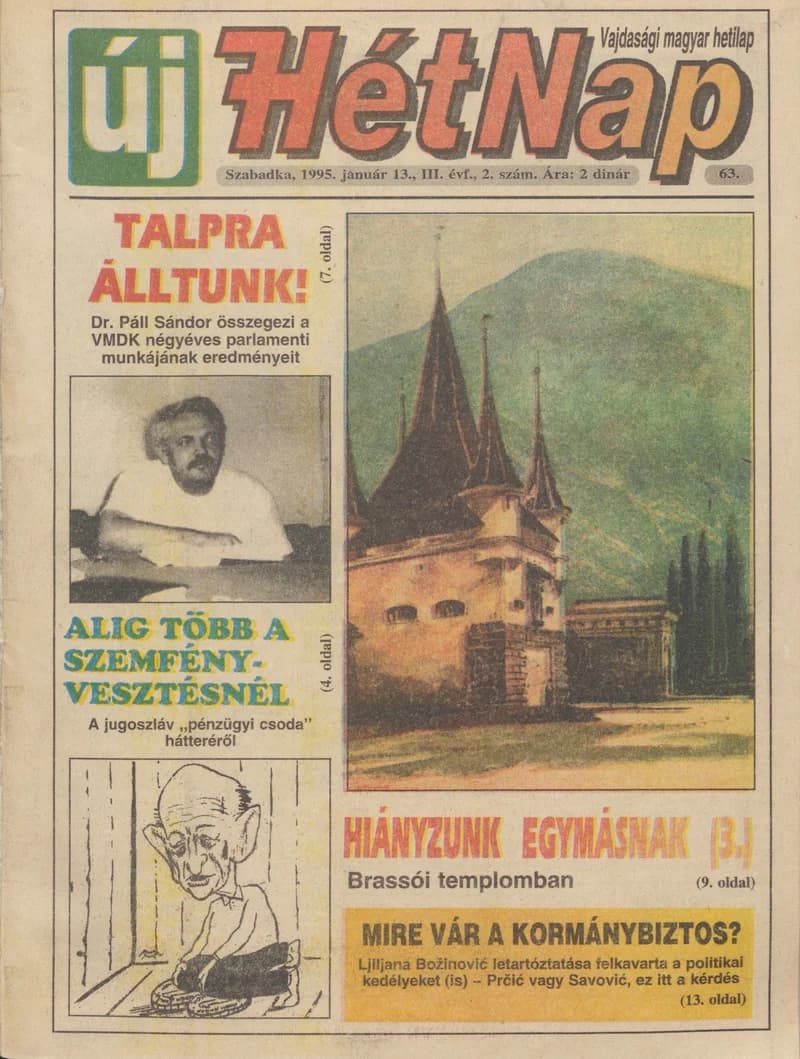 Új Hét Nap, 3. évf. 1995. január 13. 2. sz.