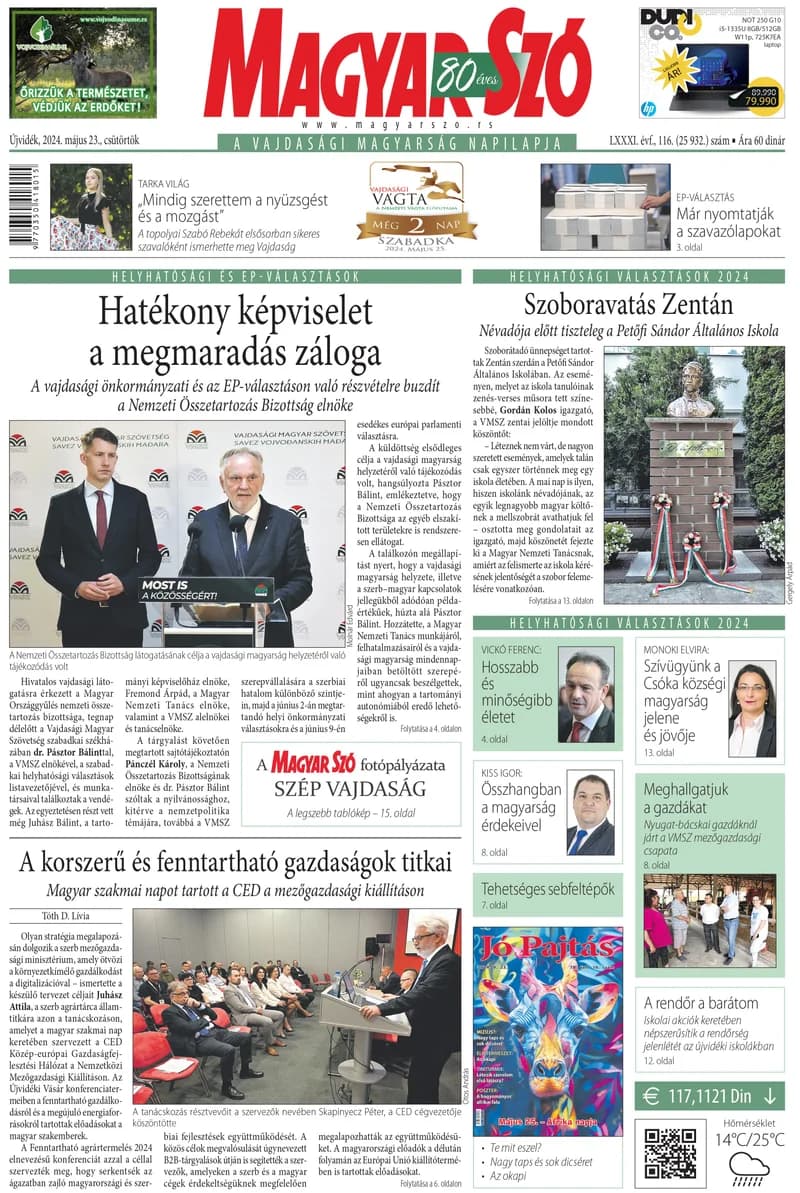 Magyar Szó, 81. évf. 2024. május 23. 116. sz. 1–20. oldal