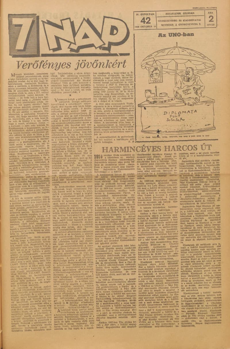 7 Nap, 4. évf. 1949. október 19. 42. sz. 1–4. oldal