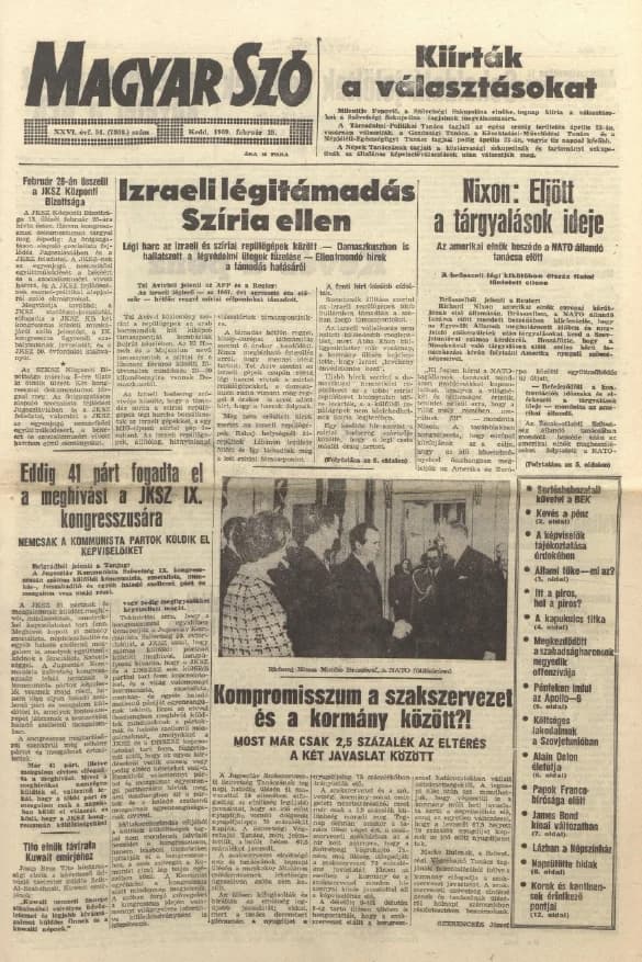 Magyar Szó, 26. évf. 1969. február 25. 54. sz. 1–16. oldal