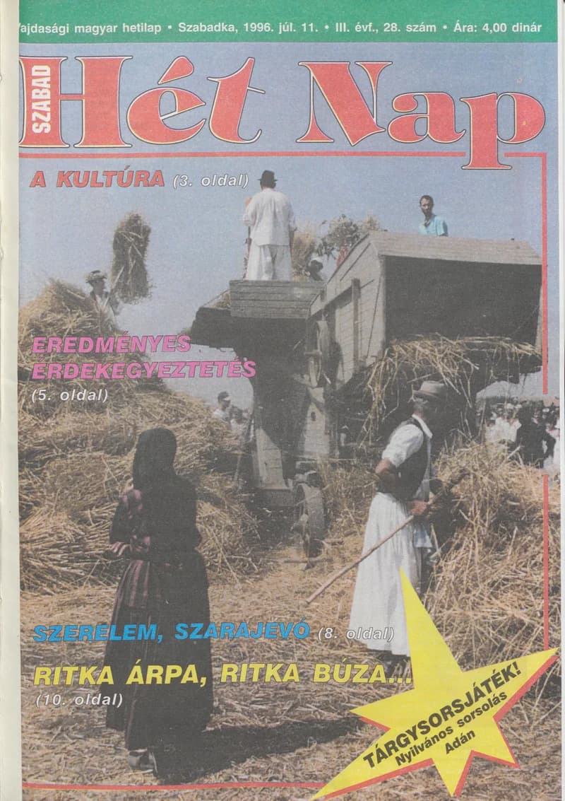 Szabad Hét Nap, 3. évf. 1996. július 11. 28. sz.