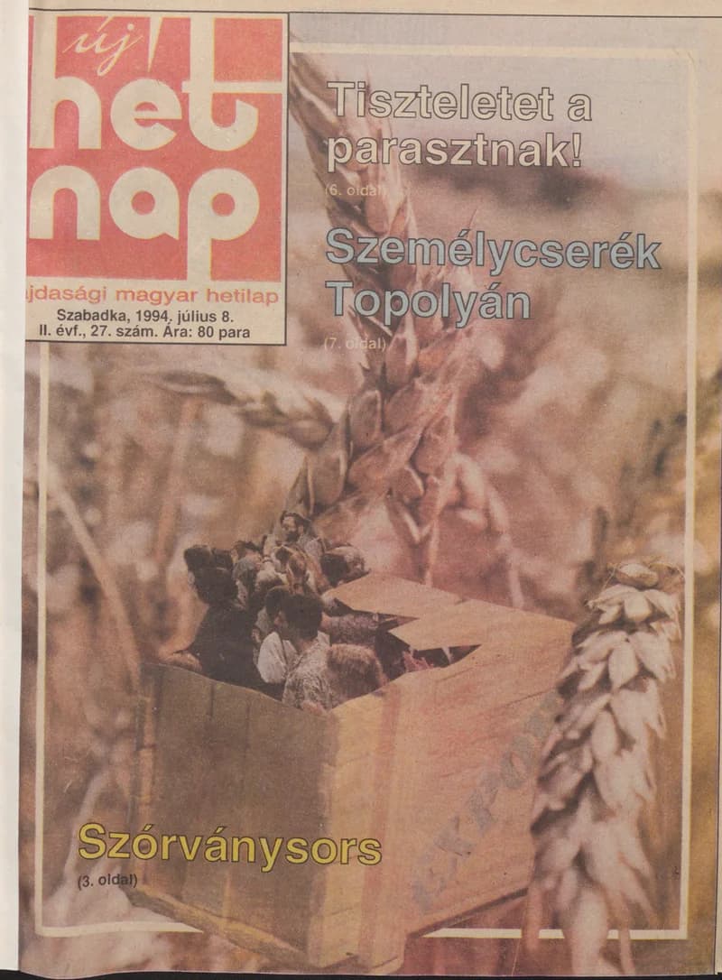 Új Hét Nap, 2. évf. 1994. július 8. 27. sz.