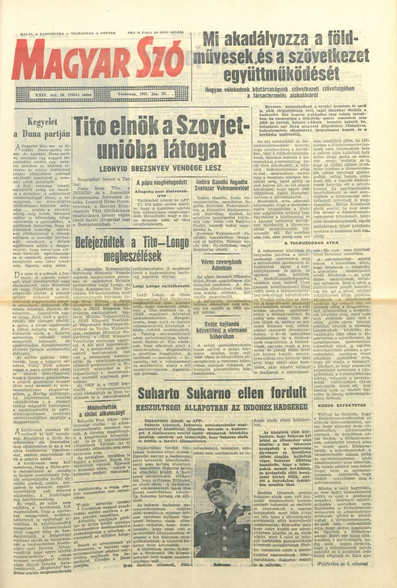 Magyar Szó, 24. évf. 1967. január 22. 19. sz. 1–24. oldal