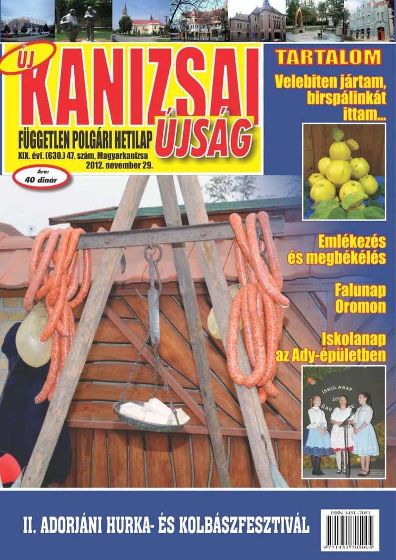 Új Kanizsai Újság, 19. évf. 2012. november 29. 47. sz.