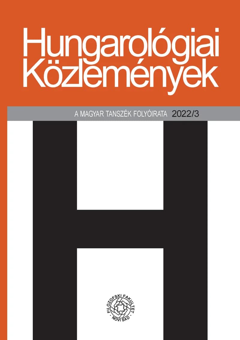 Hungarológiai Közlemények, 53. évf. 2022. 3. sz.