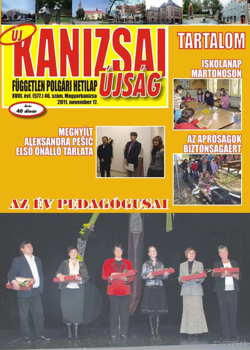 Új Kanizsai Újság, 18. évf. 2011. november 17. 46. sz.