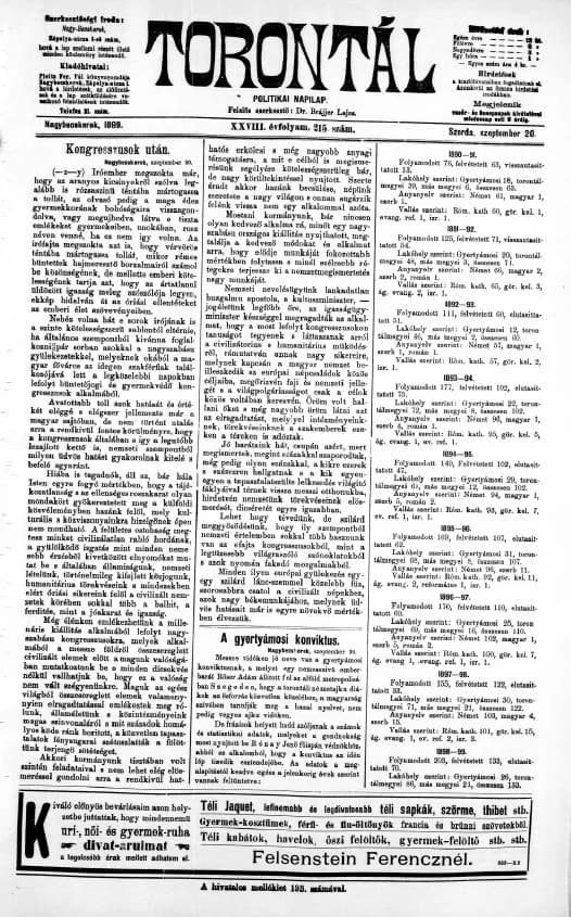 Torontál, 28. évf. 1899. szeptember 20. 215. sz.