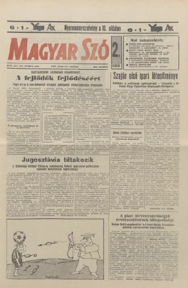 Magyar Szó, 44. évf. 1987. június 14. 161. sz. 1–32. oldal
