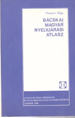 Bácskai magyar nyelvjárási atlasz