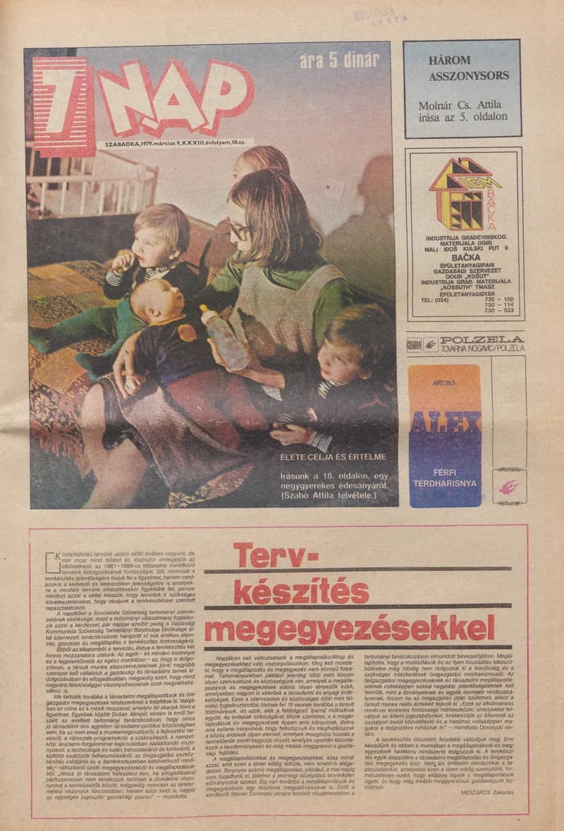7 Nap, 34. évf. 1979. március 9. 10. sz. 1–24. oldal