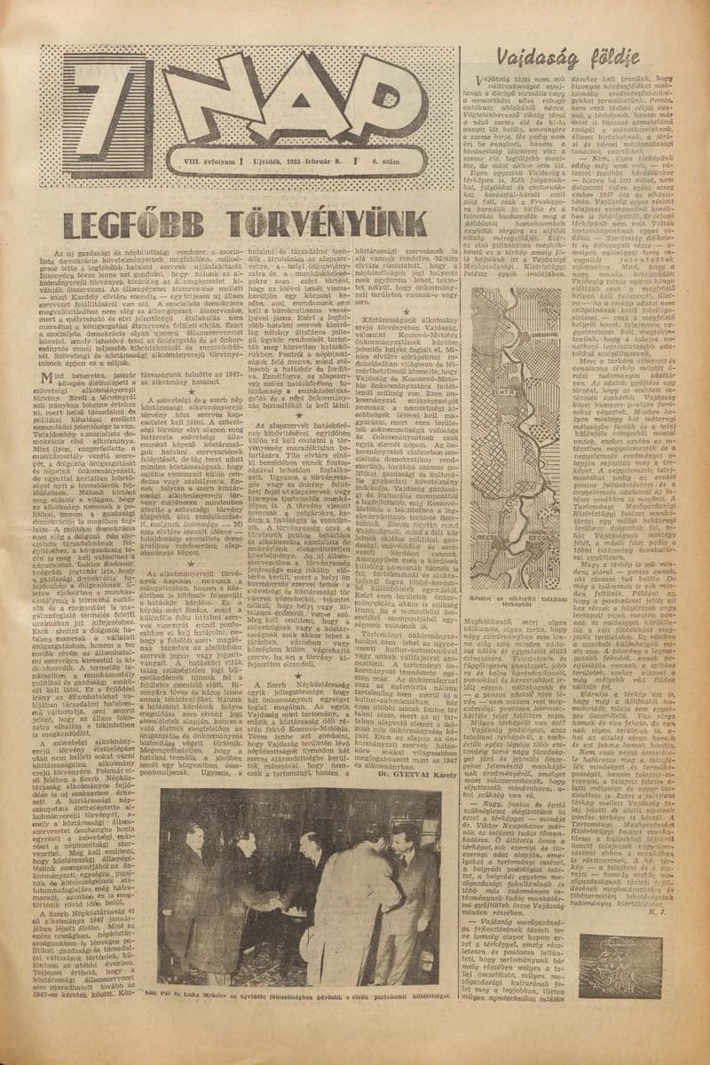 7 Nap, 8. évf. 1953. február 8. 6. sz. 1–12. oldal