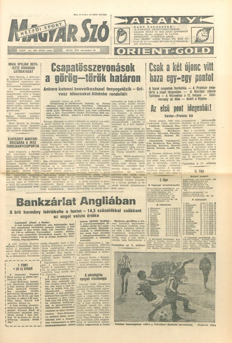 Magyar Szó, 24. évf. 1967. november 20. 320. sz. 1–16. oldal