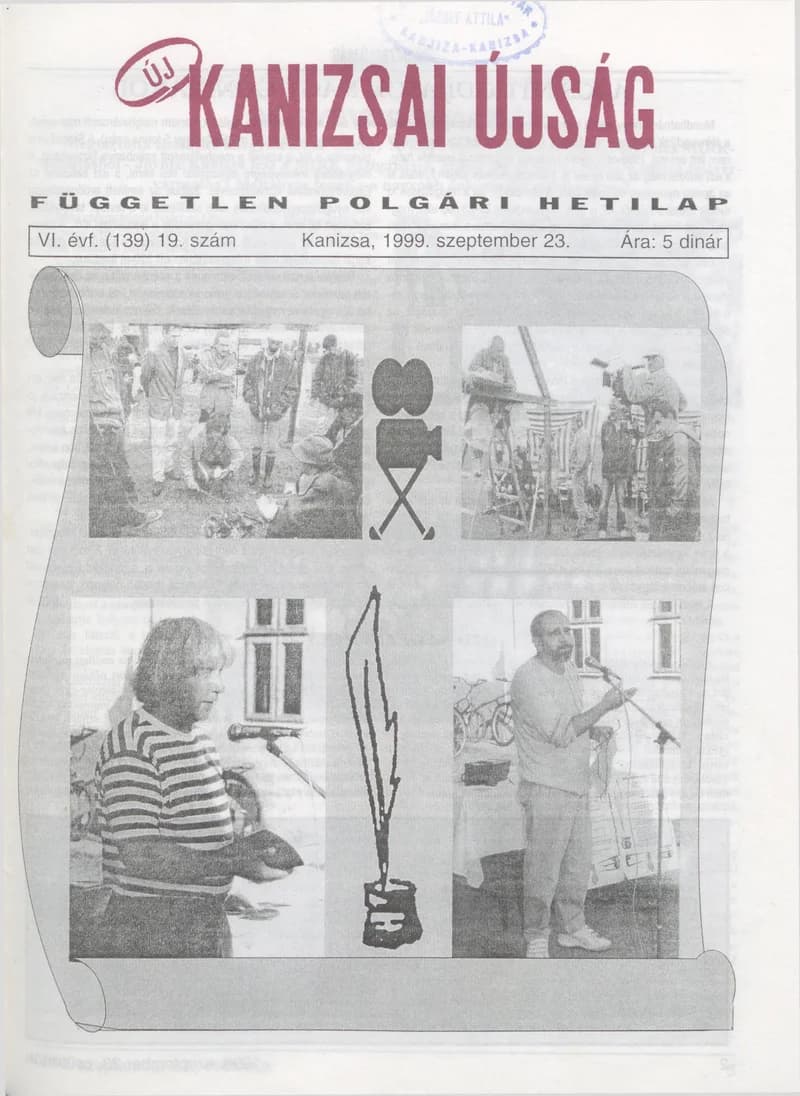 Új Kanizsai Újság, 6. évf. 1999. szeptember 23. 19. sz.