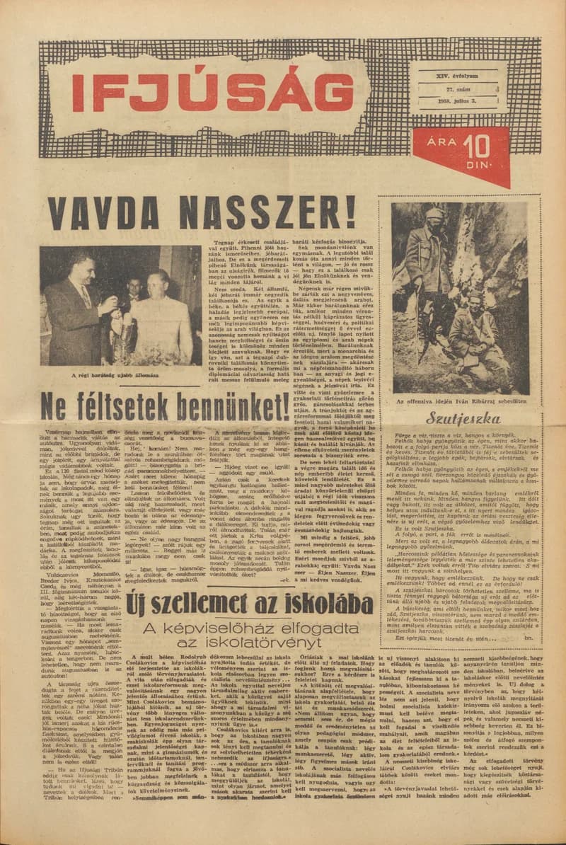 Ifjúság, 14. évf. 1958. július 3. 27. sz.