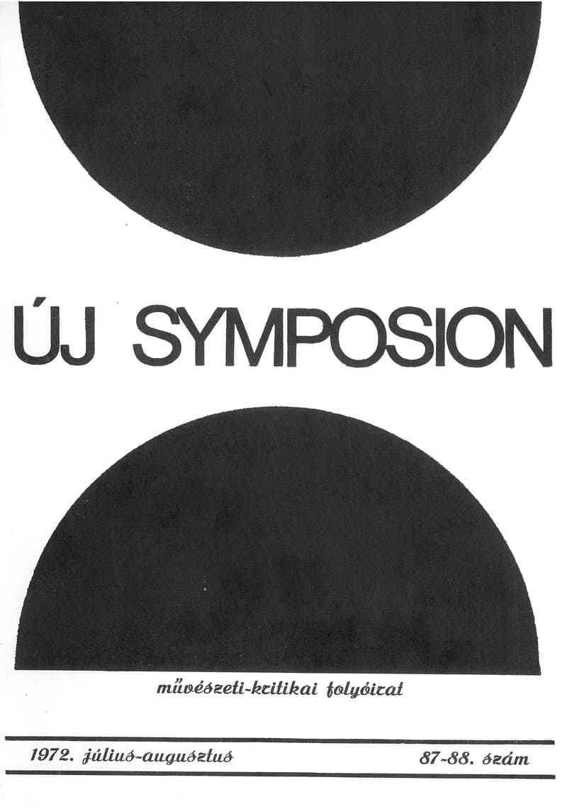 Új Symposion, 8. évf. 1972. július – augusztus. 87–88. sz. 299–356. oldal