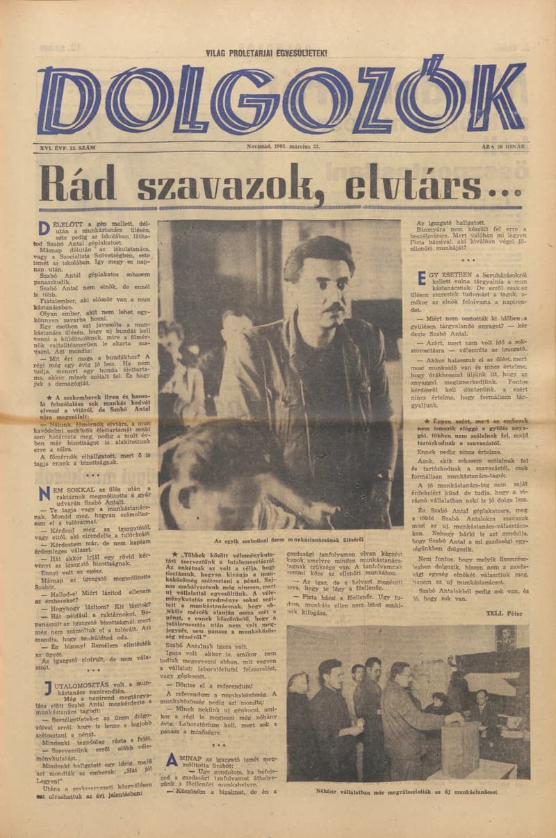 Dolgozók, 16. évf. 1962. március 23. 13. sz.