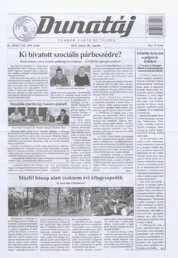 Dunatáj, 12. évf. 2010. június 30. 586. sz.