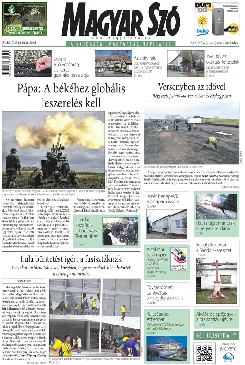 Magyar Szó, 80. évf. 2023. január 10. 6. sz. 1–20. oldal