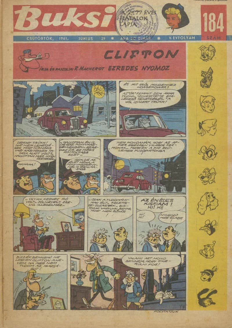 Buksi, 5. évf. 1961. június 29. 184. sz.