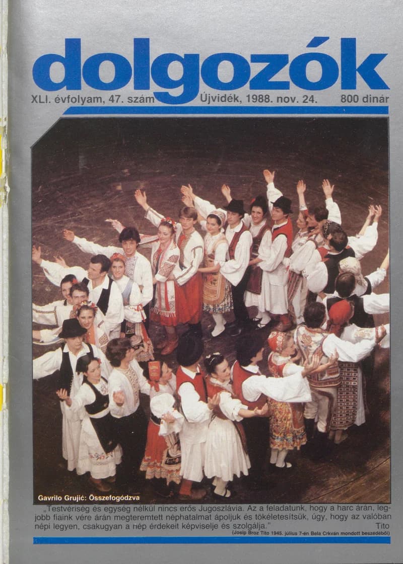 Dolgozók, 42. évf. 1988. november 24. 47. sz.