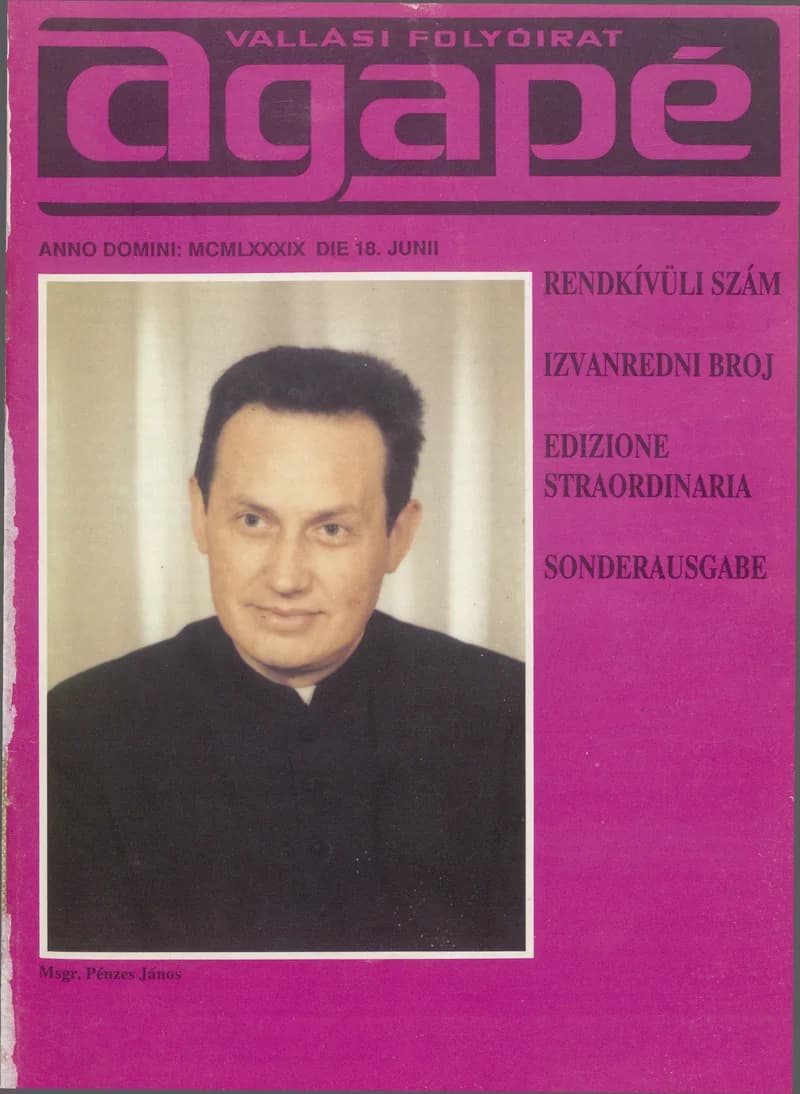 Agape, 13. évf. 1989. június 18. 5. sz.