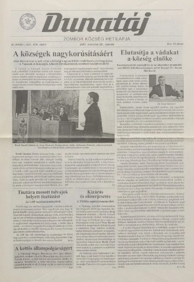 Dunatáj, 9. évf. 2007. március 28. 416. sz.