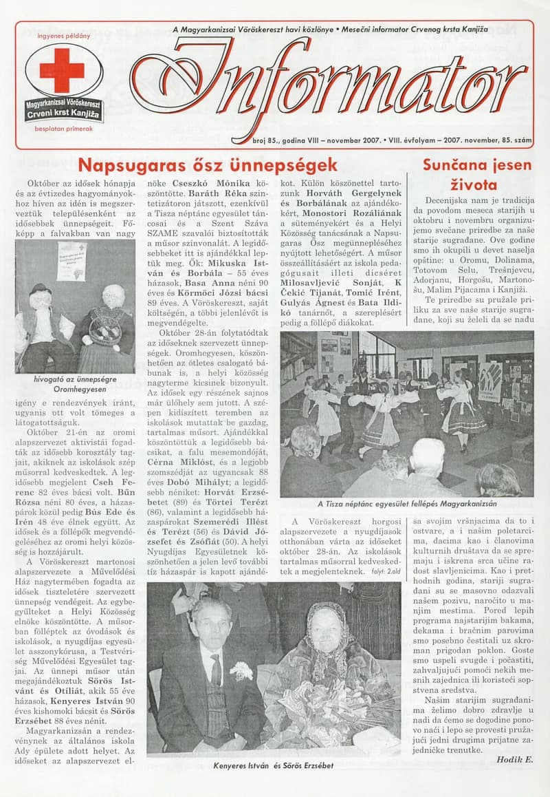 Informator, 8. évf. 2007. november 1. 85. sz.