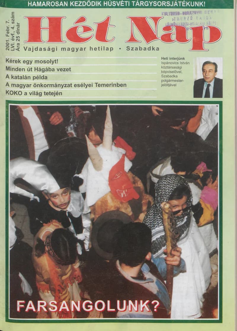 7 Nap, 56. évf. 2001. február 7. 4. sz. 1–68. oldal