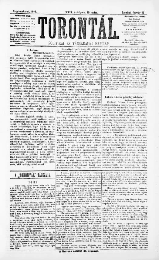 Torontál, 24. évf. 1895. február 16. 39. sz.