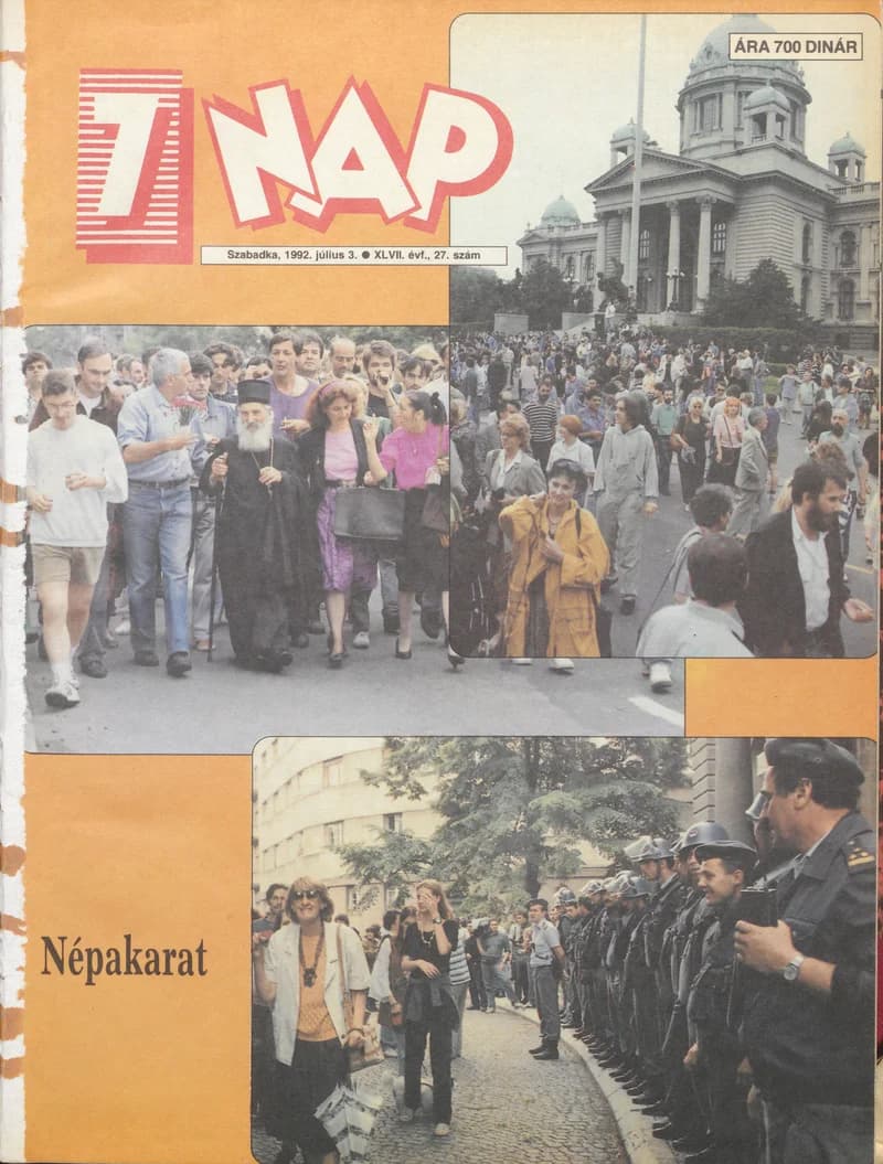 7 Nap, 47. évf. 1992. július 3. 27. sz. 1–52. oldal